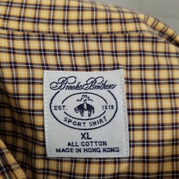BROOKS BROTHERS Sport Shirt Sz XL 100% Cotton - Picture 6 of 7